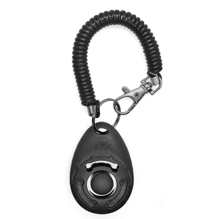 Pets Dog Training Clicker with Wrist Strap (Black)